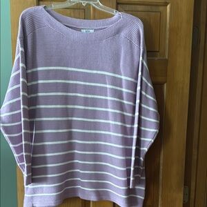 Striped Lavender Sweater, Craft & Barriw